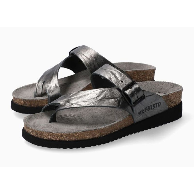 MEPHISTO WOMEN&#39;S HELEN SANDAL PEWTER, Size: 6(US)