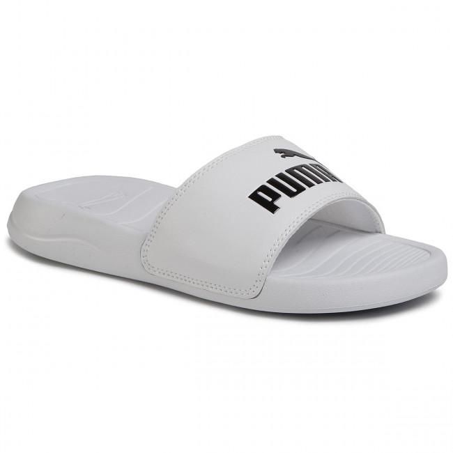 PUMA KID&#39;S POPCAT WHITE SLPPERS, Size: 5(US)