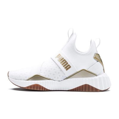 PUMA WOMEN'S DEFY MID SPARKLE WHT ATHLETIC SHOE