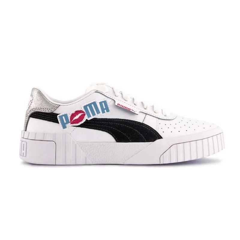 PUMA WOMEN&#39;S CALI GLITZ WHT CASUAL SHOE, Size: 9.5(US)