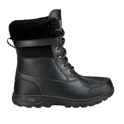 UGG BOY'S WINTER BOOTS BUTTE II BLK