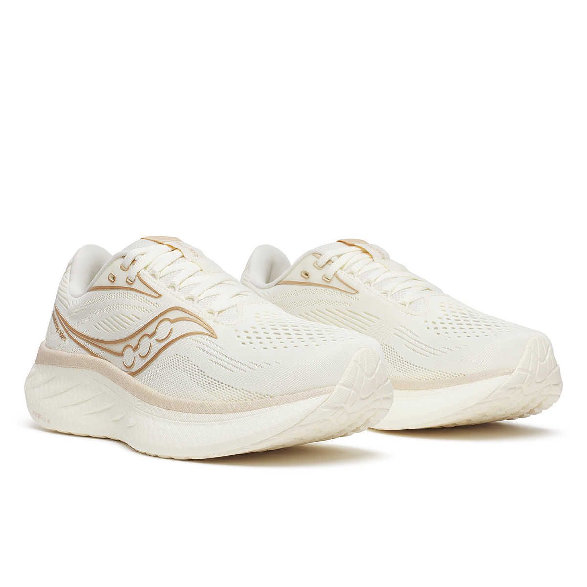 SAUCONY WOMEN&#39;S RIDE 18 VANILLA ATHLETIC SHOE