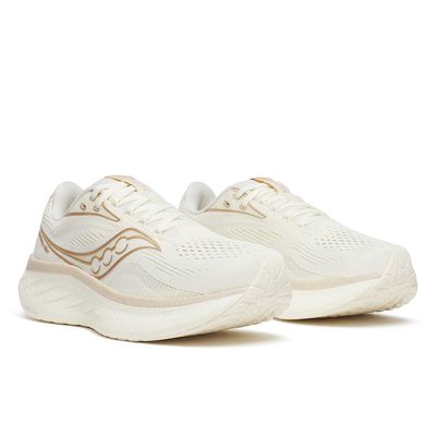 SAUCONY WOMEN&#39;S RIDE 18 VANILLA ATHLETIC SHOE