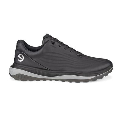 ECCO MEN'S GOLF LT1 LEATHER WATERPROOF GOLF ATHLETIC SHOE BLACK