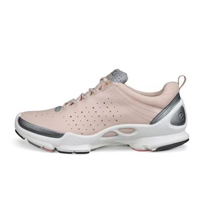 ECCO WOMEN'S BIOM C LOW LEATHER OUTDOOR SNEAKER PINK