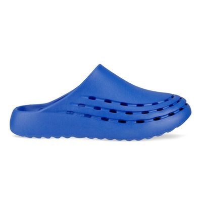 ECCO MEN'S COZMO SANDAL SLIDER BLUE