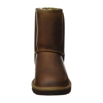 UGG GIRL'S WINTER BOOTS CLASSIC SHORT LEATHER CHE
