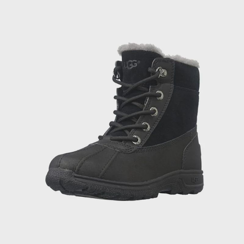 UGG GIRL&#39;S WINTER BOOT LEGGERO BLK, Size: 5 Kid(US)