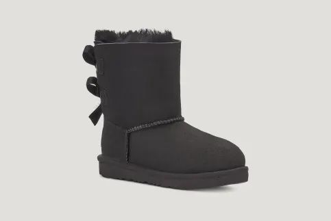 UGG GIRL&#39;S WINTER BOOT BAILEY BOW BLK, Size: 3 Kid(US)