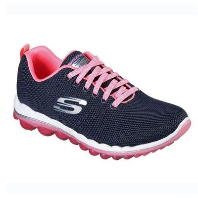 SKECHERS WOMEN'S NEXT CHAPTER NAVY/PINK CASUAL SHOES