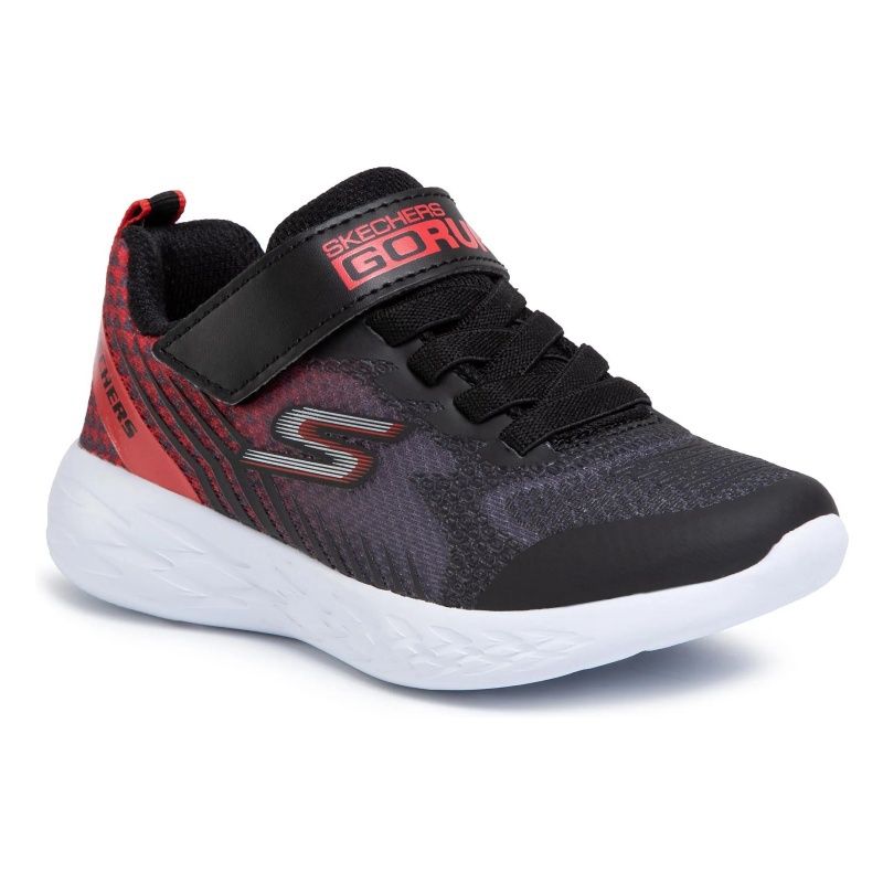SKECHERS BOYS&#39;S BAXTUX BLACK ATHLETIC SHOE, Size: 4 Kid(US)