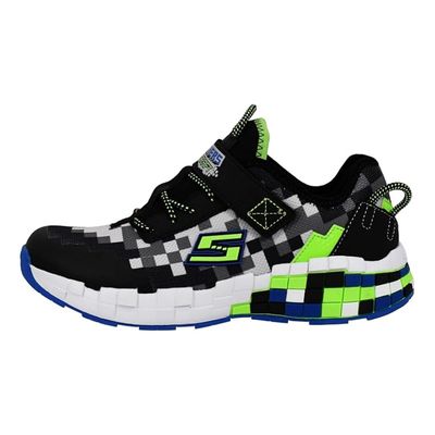 SKECHERS BOYS' MEGA CRAFT BLACK/LINE ATHLETIC SHOE