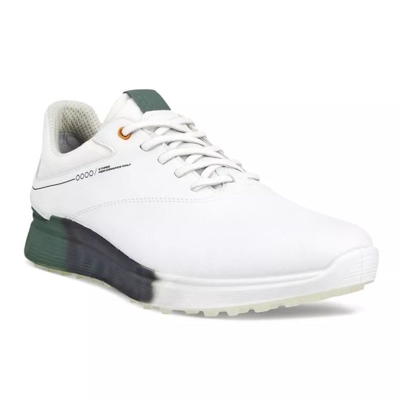 ECCO MEN&#39;S GOLF S-THREE GOLF ATHLETIC SHOE, Size: 42(EU)