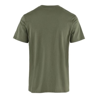 FJALLRAVEN MEN'S MULTICOLOR LOGO T-SHIRT LAUREL GREEN
