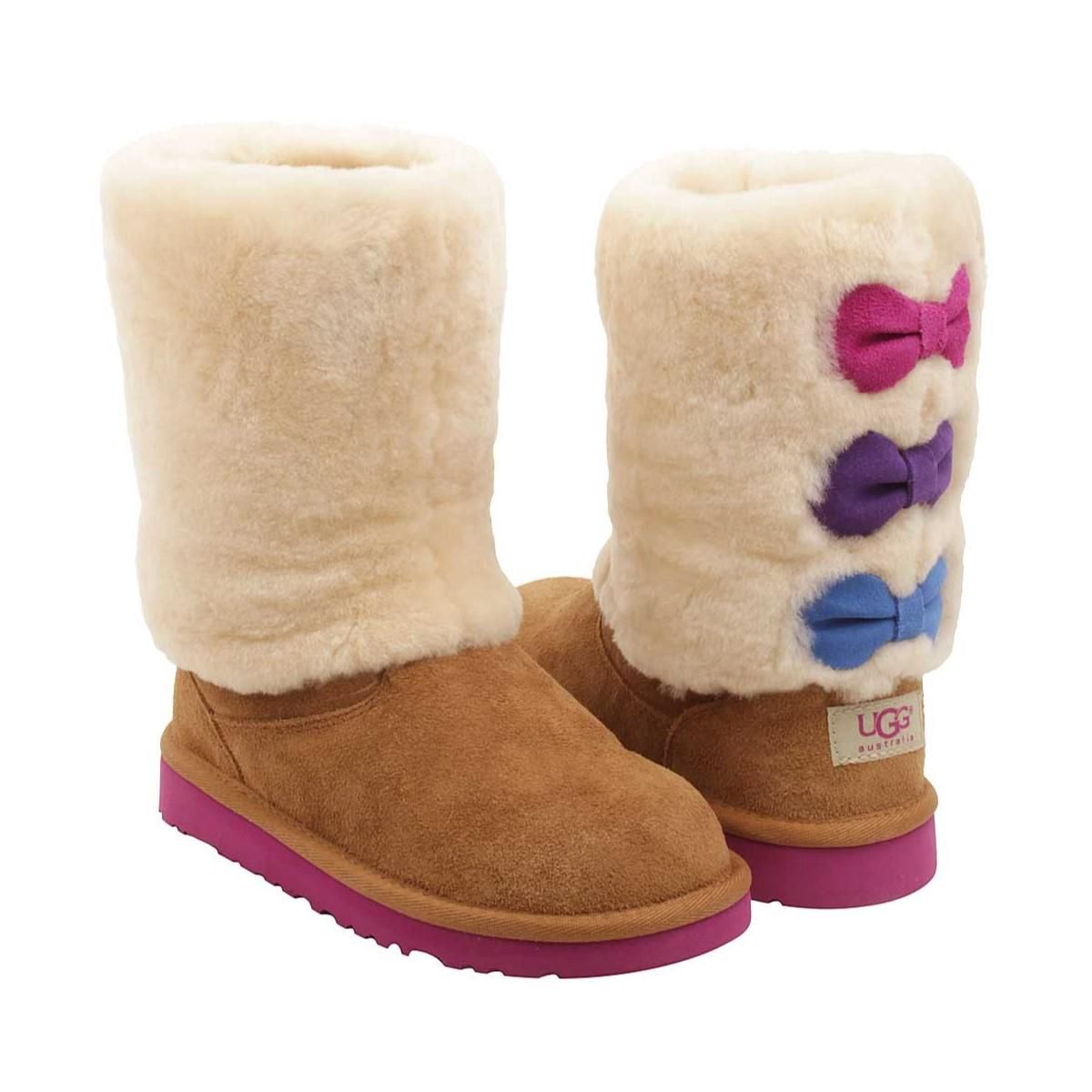 UGG GIRL&#39;S WINTER BOOT MALENA CHE, Size: 6 Kid(US)