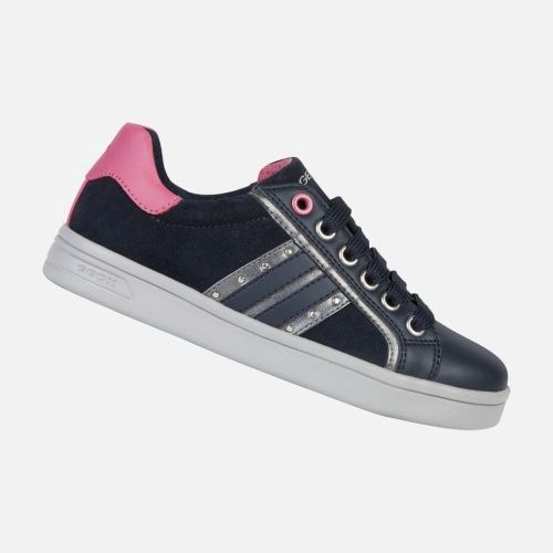 GEOX GIRL&#39;S CASUAL SHOE DJROCK NAVY, Size: 32 Kid(EU)