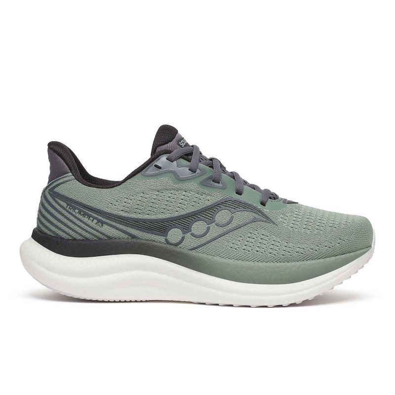 SAUCONY MEN&#39;S TRIUMPH 23 ATHLETIC SHOE ICEBERG | CARBON