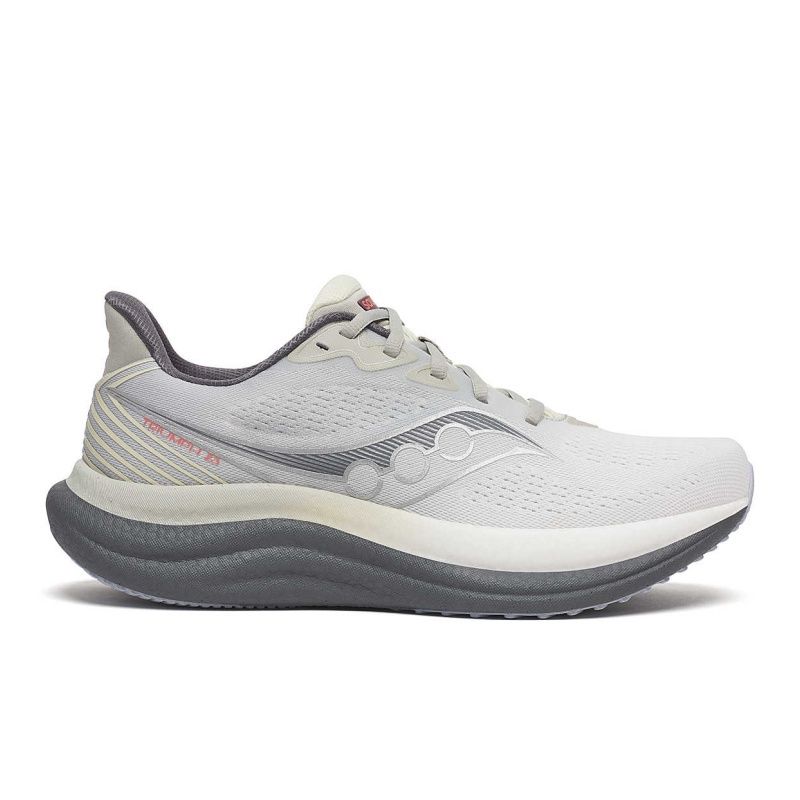SAUCONY MEN&#39;S TRIUMPH 23 WIDE ATHLETIC SHOE GREY | SHADOW