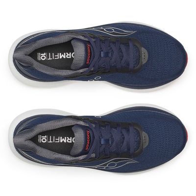 SAUCONY MEN'S TRIUMPH 23 ATHLETIC SHOE NAVY | RED