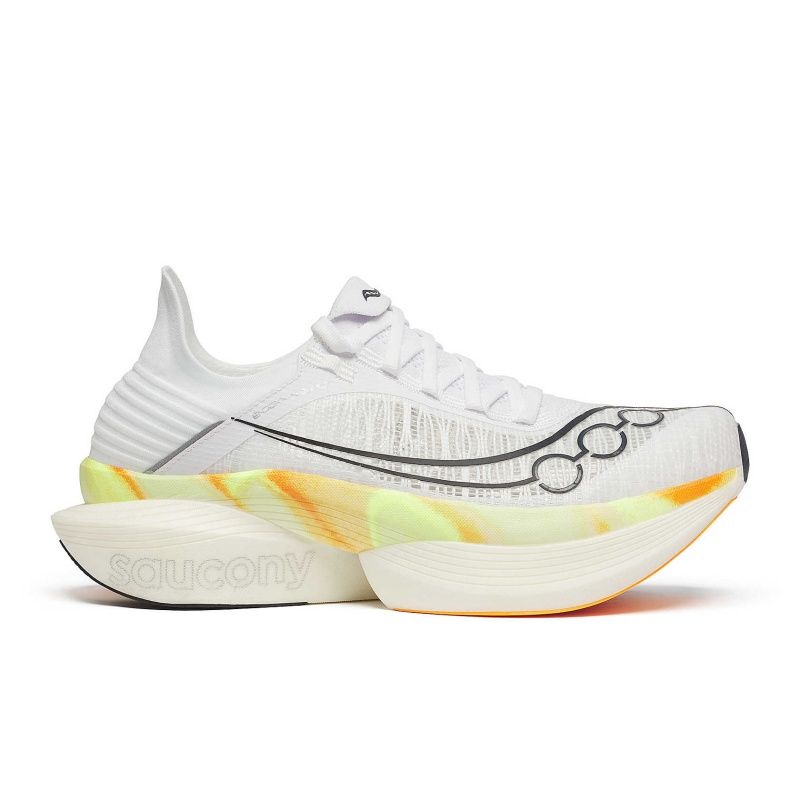 SAUCONY MEN&#39;S ENDORPHIN ELITE 2 ATHLETIC SHOE WHITE | PEEL
