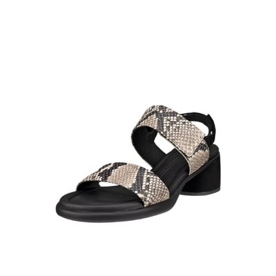 ECCO WOMEN'S SCULPTED LX 35 LEATHER HEEL SANDAL BEIGE