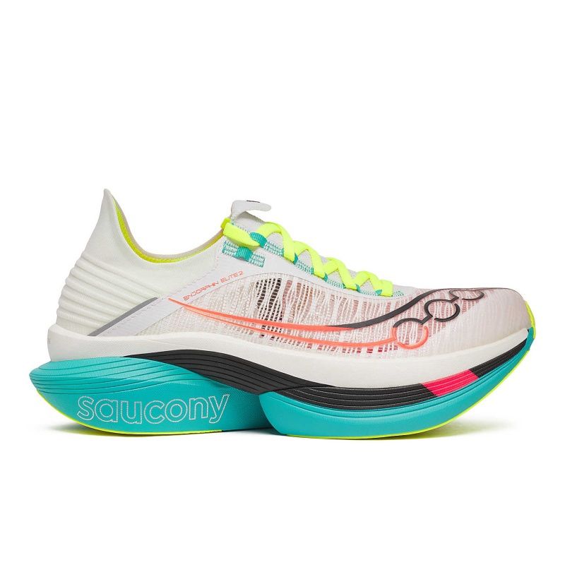 SAUCONY WOMEN&#39;S ENDORPHIN ELITE 2 ATHLETIC SHOE WHITE | MUTANT