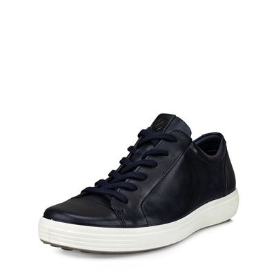 ECCO MEN&#39;S SOFT 7 CITY ATHLETIC SHOE BLUE