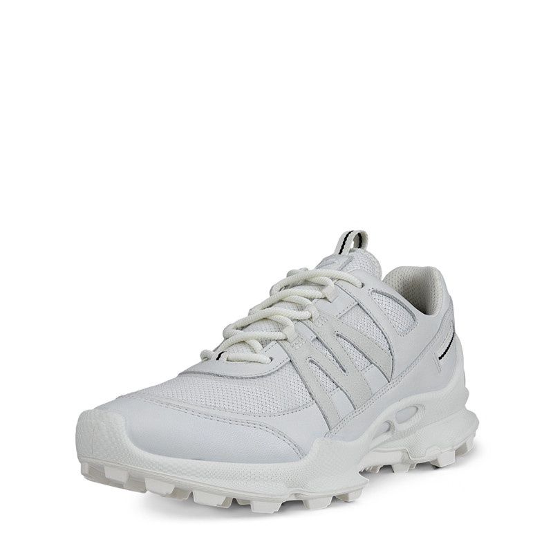 ECCO WOMEN&#39;S BIOM C-TRAIL LEATHER GORE-TEX ATHLETIC SHOE WHT, Size: 37(EU)