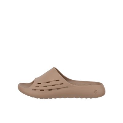 ECCO WOMEN'S COZMO E UNISEX SLIDER BEIGE