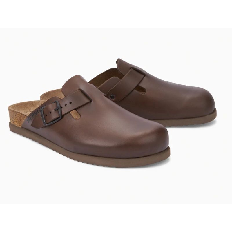 MEPHISTO MEN&#39;S NATHAN SANDAL DARK BROWN