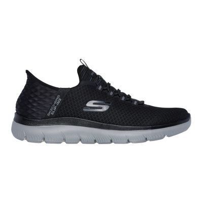 SKECHERS MEN'S SLIP-INS: SUMMITS - HIGH RANGE BLACK ATHLETIC SHOE