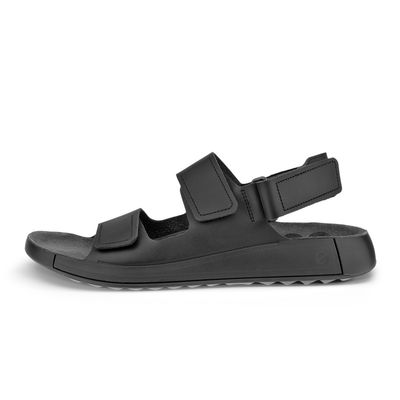 ECCO MEN'S COZMO FLAT SANDAL BLACK