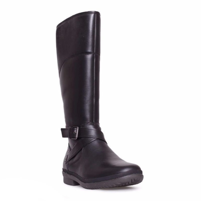 UGG WOMEN&#39;S EVANNA BLACK WINTER BOOTS, Size: 7(US)