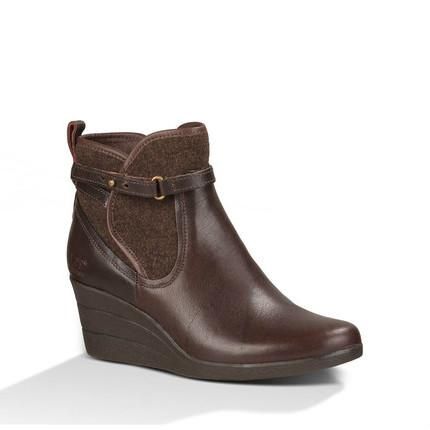 UGG WOMEN&#39;S CASUAL BOOT EMALIE DK BROWN, Size: 5(US)