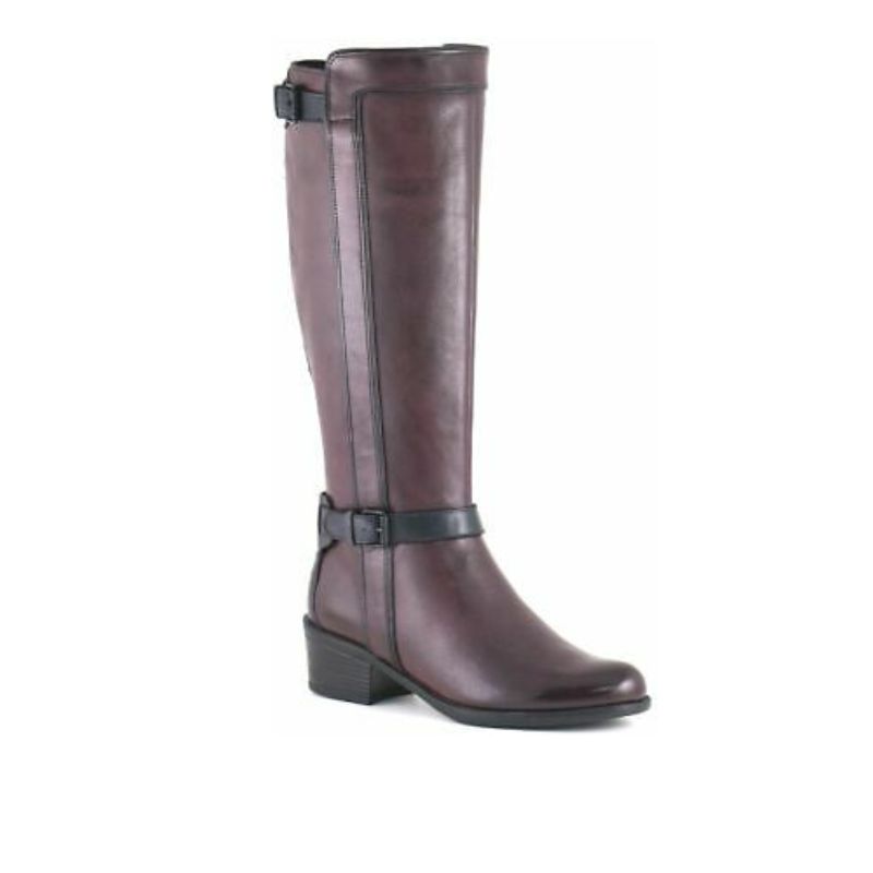 BUSSOLA WOMEN&#39;S TALL BOOTS ALANA WINE BLK