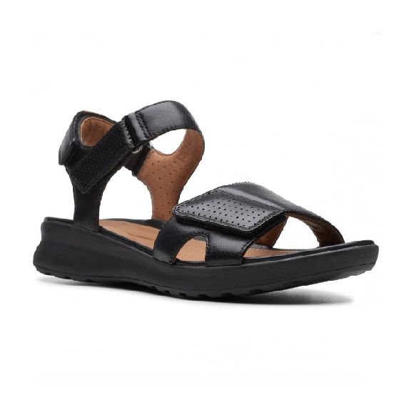 CLARKS WOMEN&#39;S SANDAL UN ADORN CALM BLACK, Size: 8.5(US)