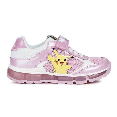 GEOX GIRL&#39;S ANDROID CASUAL SHOE PINK/WHITE, Size: 27 Baby(EU)