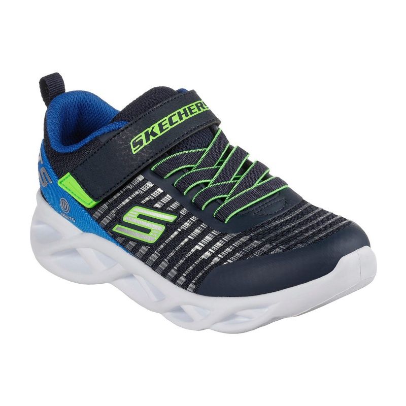 SKECHERS BOY&#39;S TWISTY BRIGHTS CASUAL SHOE, Size: 2 Kid(US)