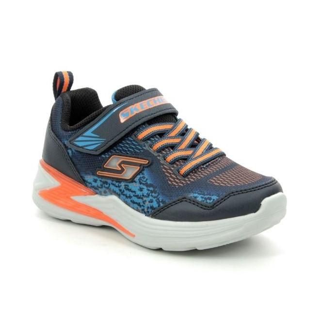 SKECHERS BOY&#39;S TODDLER LIGHTS: DERLO NAVY CASUAL SHOE, Size: 7 Toddler(US)