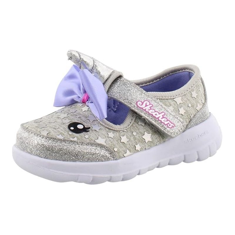 SKECHERS GIRL&#39;S TODDLER STAR TWIRL SANDAL, Size: 4 Baby(US)
