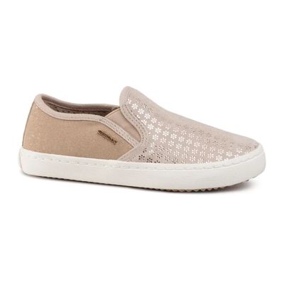 GEOX TODDLER GIRL'S SLIP ON  KILWI CASUAL SHOE BEIGE