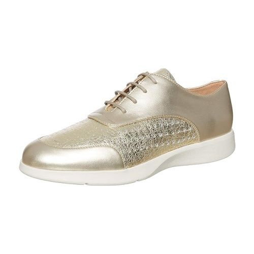 GEOX WOMEN&#39;S ARJOLA GOLD CASUAL SHOE, Size: 36(EU)