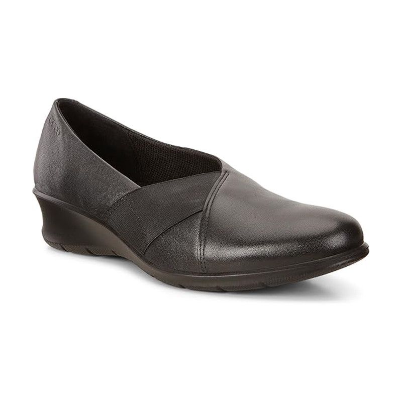 ECCO WOMEN&#39;S FELICIA SLIP ON DRESS SHOE BLK, Size: 37(EU)