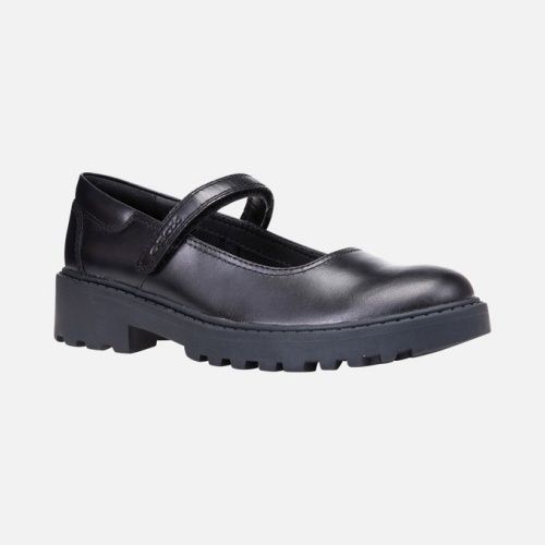 GEOX GIRL&#39;S DRESS SHOE J CASEY G.P BLK, Size: 29 Baby(EU)