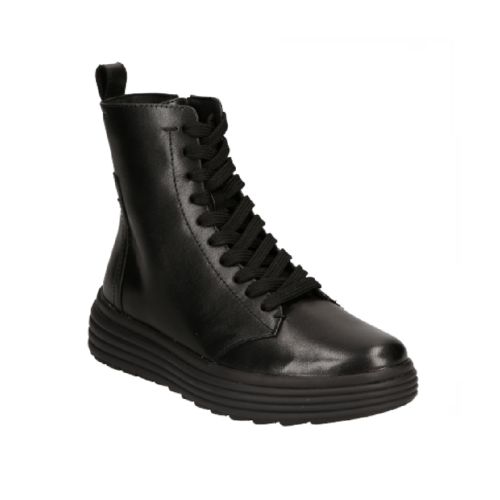 GEOX WOMEN&#39;S PHAOLAE BLACK CASUAL BOOT, Size: 35(EU)