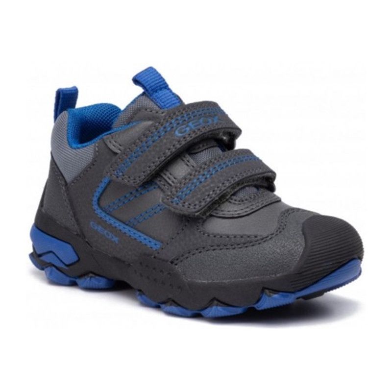 GEOX BOY&#39;S BULLER GREY ATHLETIC SHOE, Size: 24 Baby(EU)