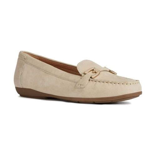 GEOX WOMEN&#39;S DRESS SHOE ANNYTAH MOC TAUPE, Size: 36(EU)