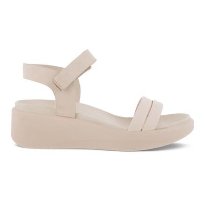 ECCO WOMEN'S FLOWT WEDGE LX LIMESTONE/LIMESTONE SANDAL