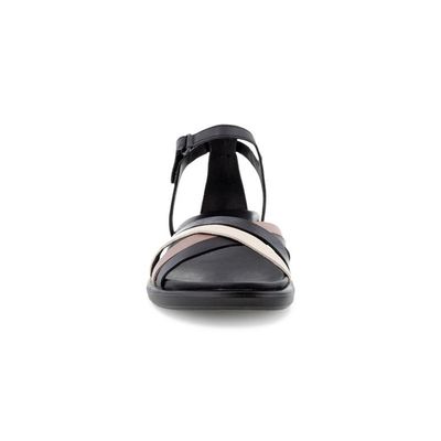 ECCO WOMEN'S SIMPIL STRAPPY FLAT SANDAL BLK