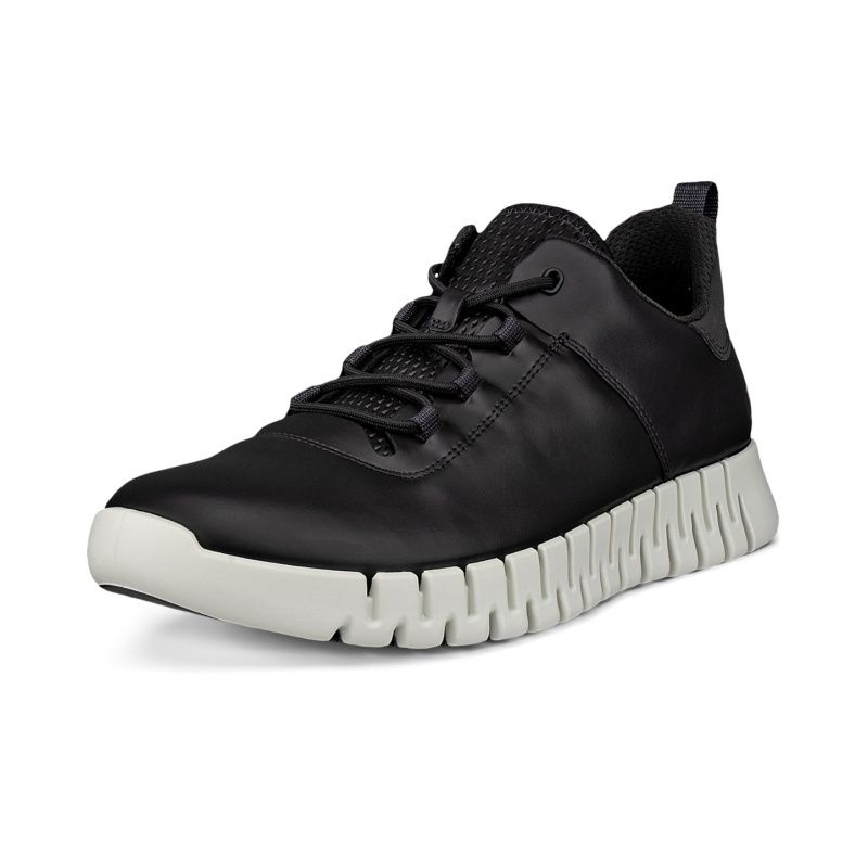 ECCO MEN&#39;S GRUUV ATHLETIC SHOE BLK, Size: 43(EU)